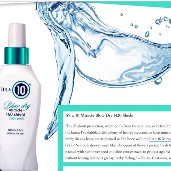 It’s a 10 Blow Dry Miracle H2O Shield Spray NEW! FULL SIDE! 6 fl oz - Picture 13 of 16